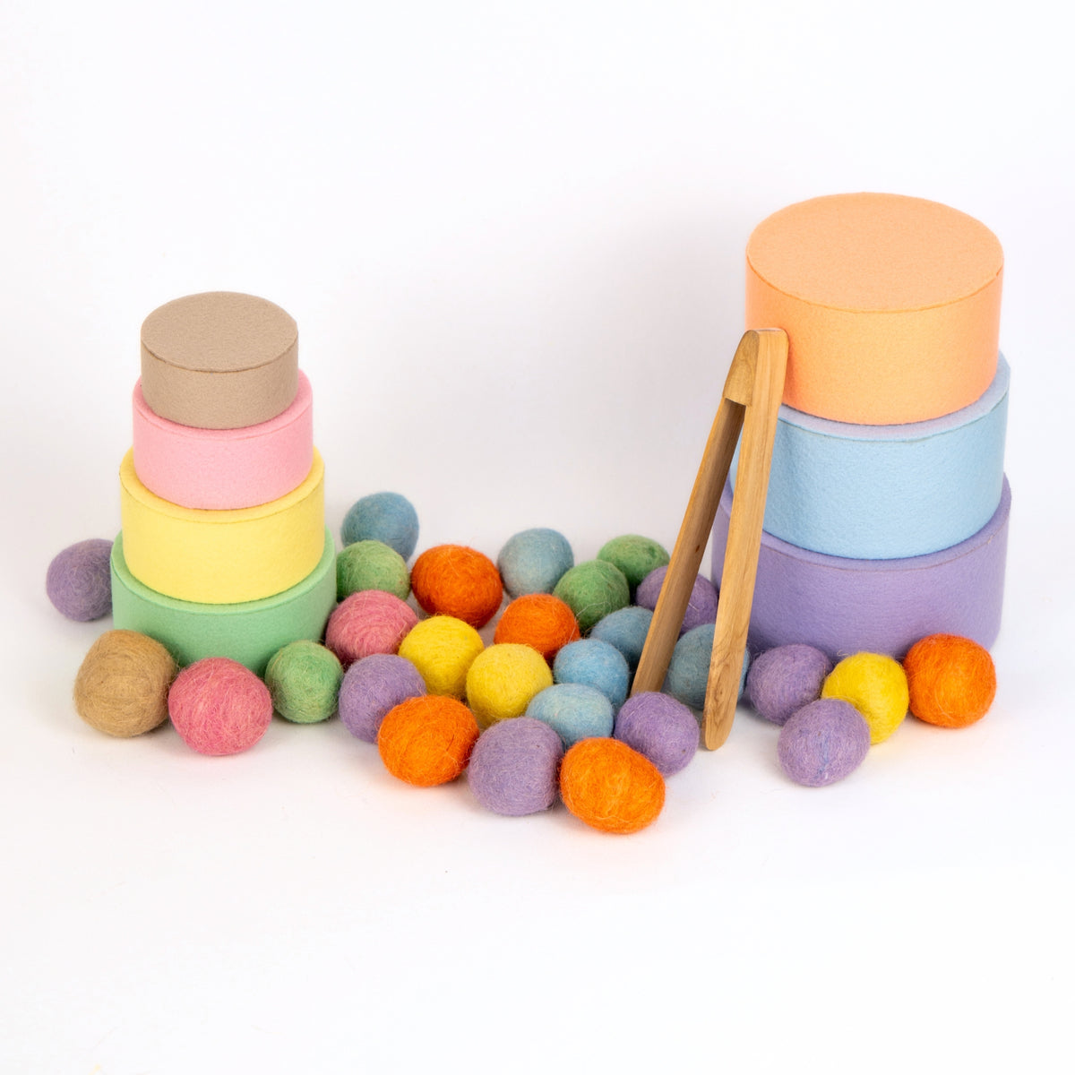 Pastel bariolé