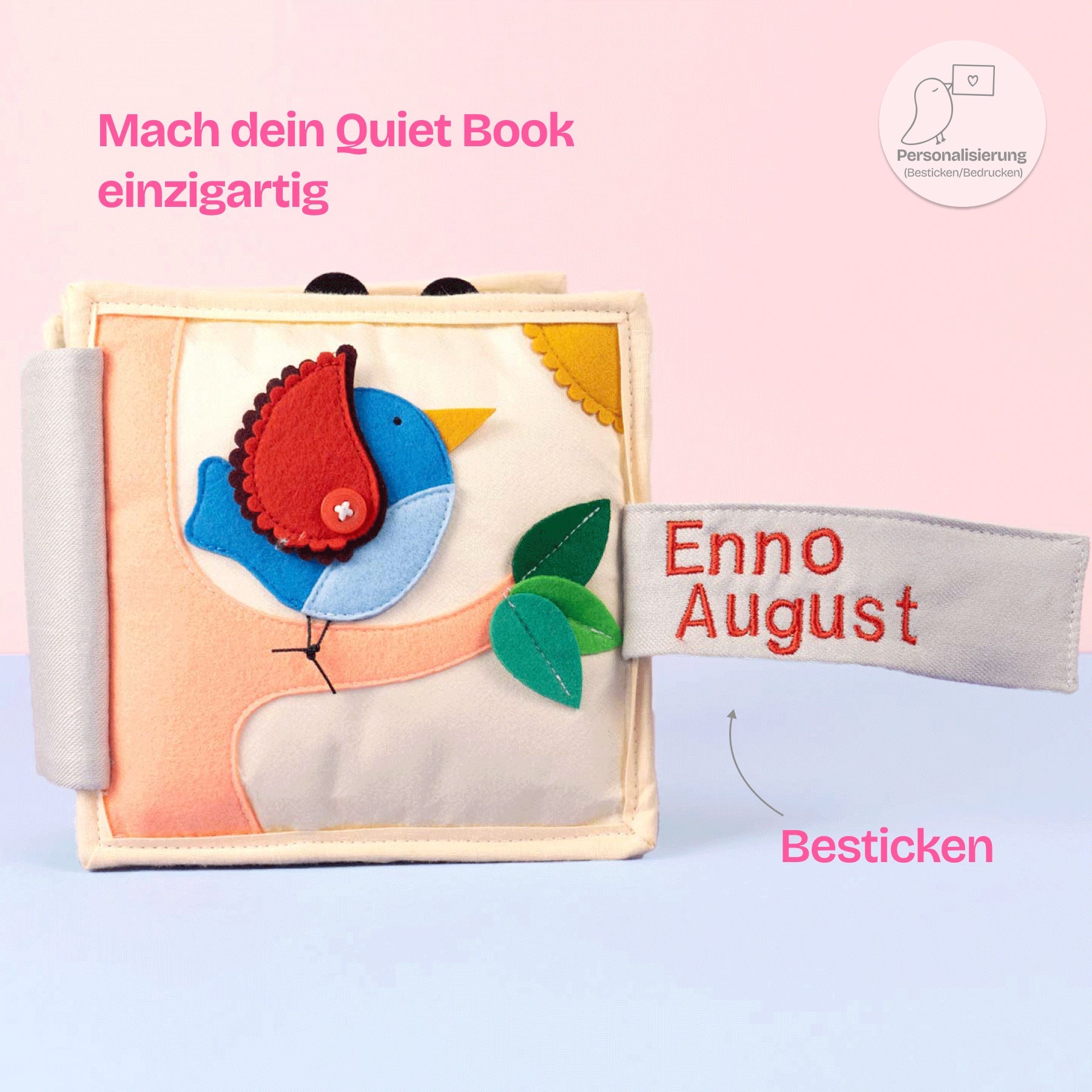 Magic Bird - 6 Pages Mini Quiet Book