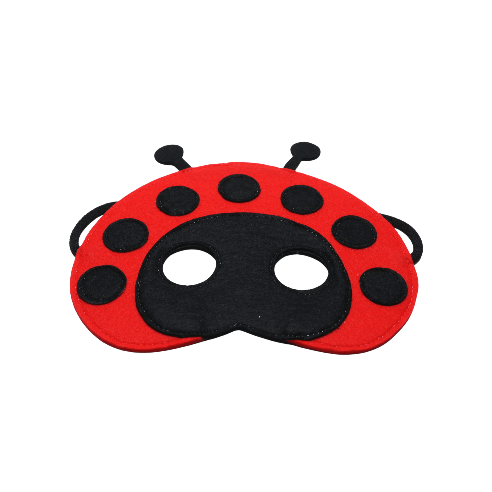 Masque en feutre coccinelle