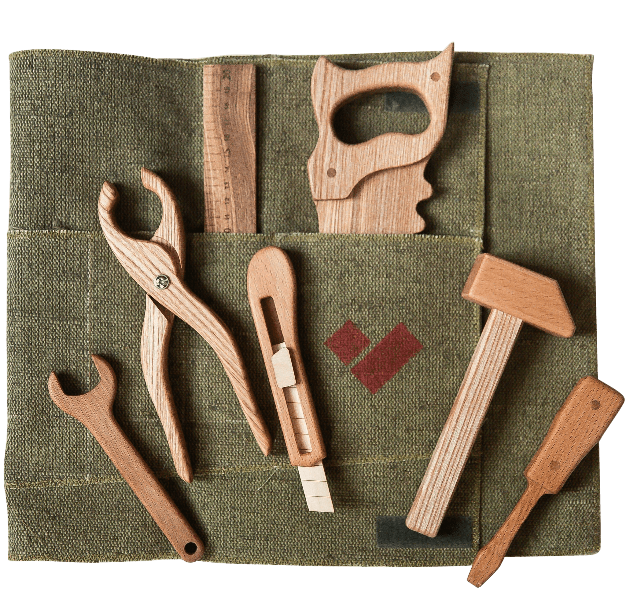 Ensemble d’outils de jouet en bois