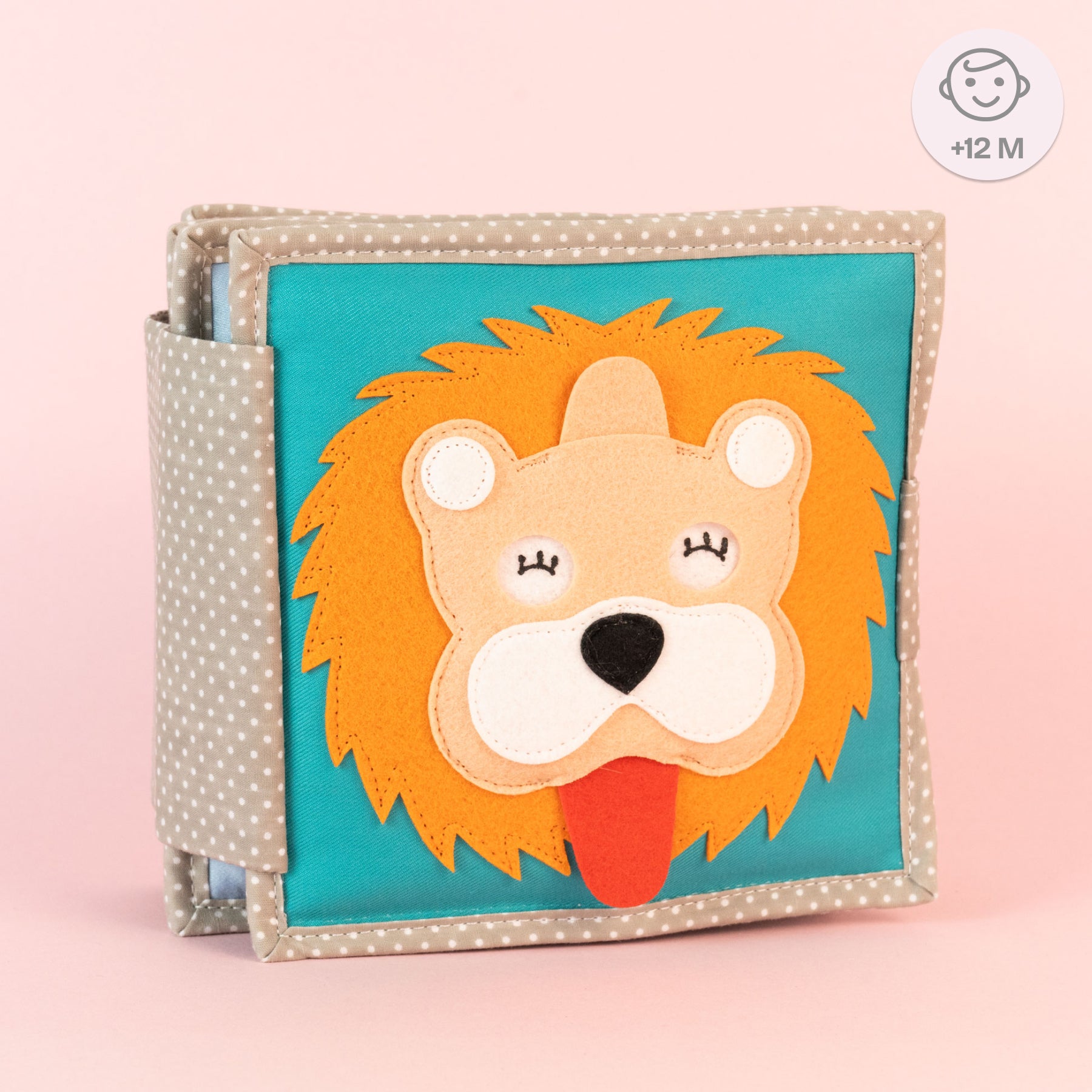 Lion endormi - 6 pages Mini Quiet Book