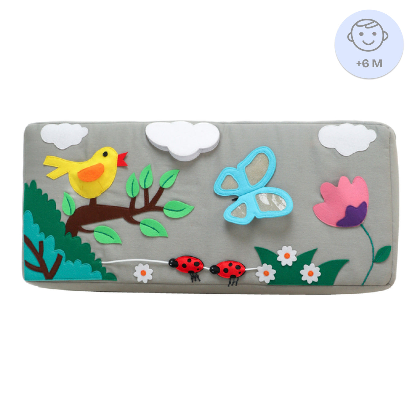 Coussins d’activités abeille et papillon