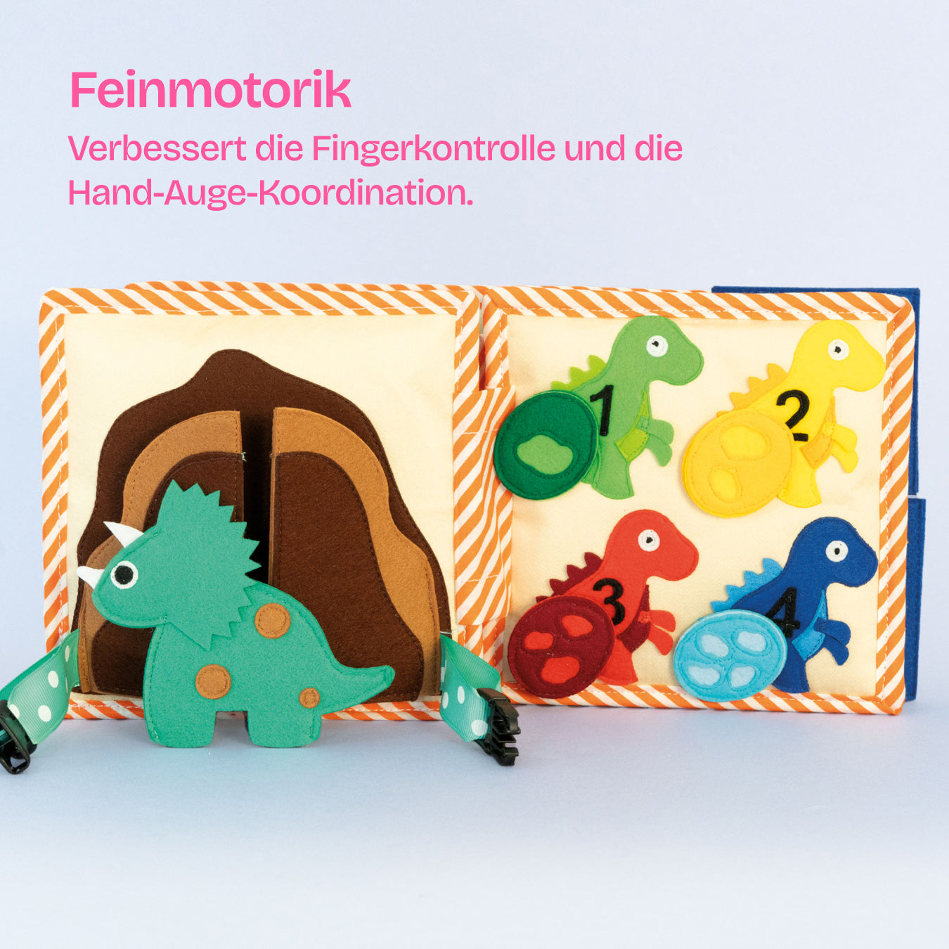 Dinofreunde – 6 Seiten Mini Quiet Book