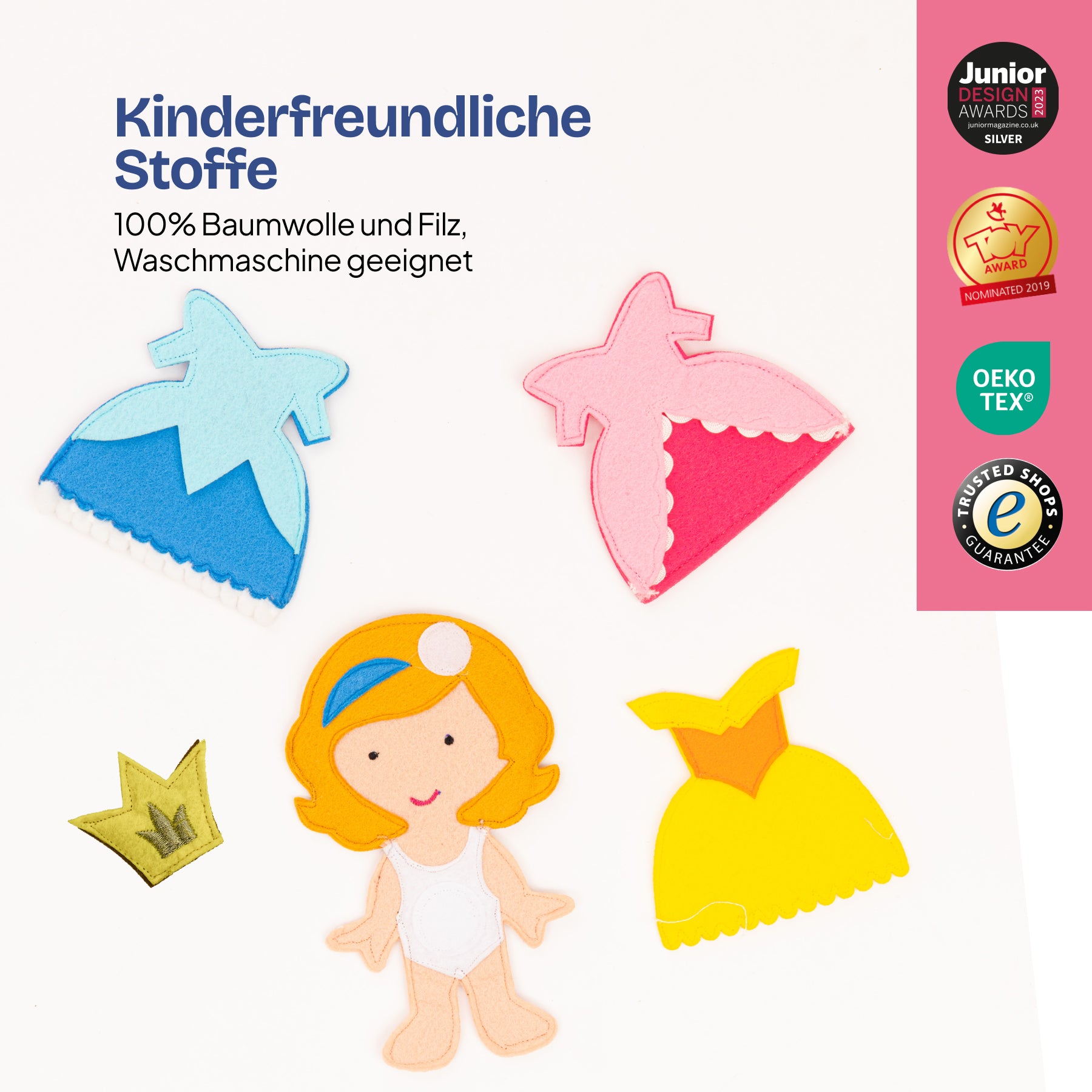 Kleine Prinzessin – 6 Seiten Mini Quiet Book