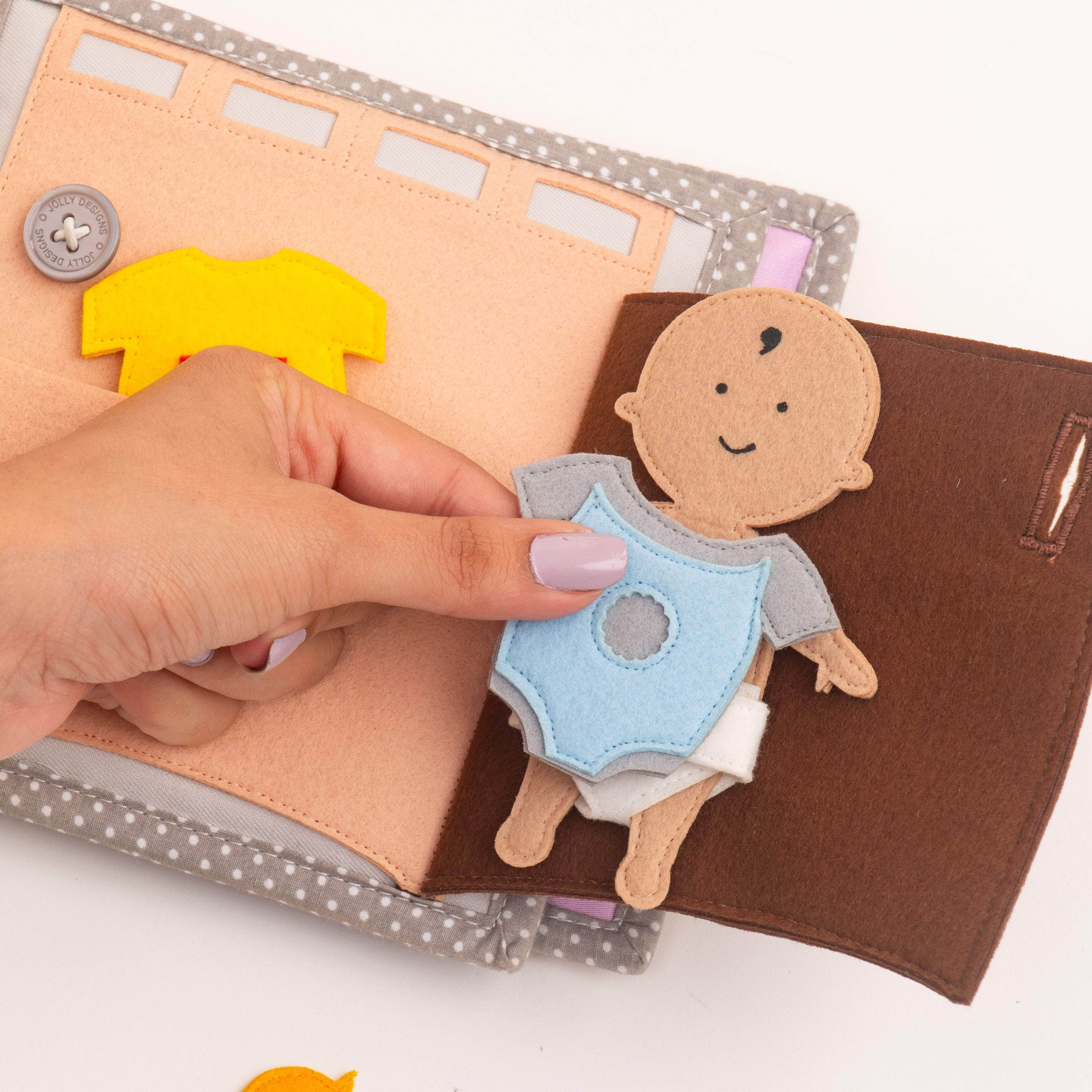 Jolly Baby - 6 Seiten Mini Quiet Book