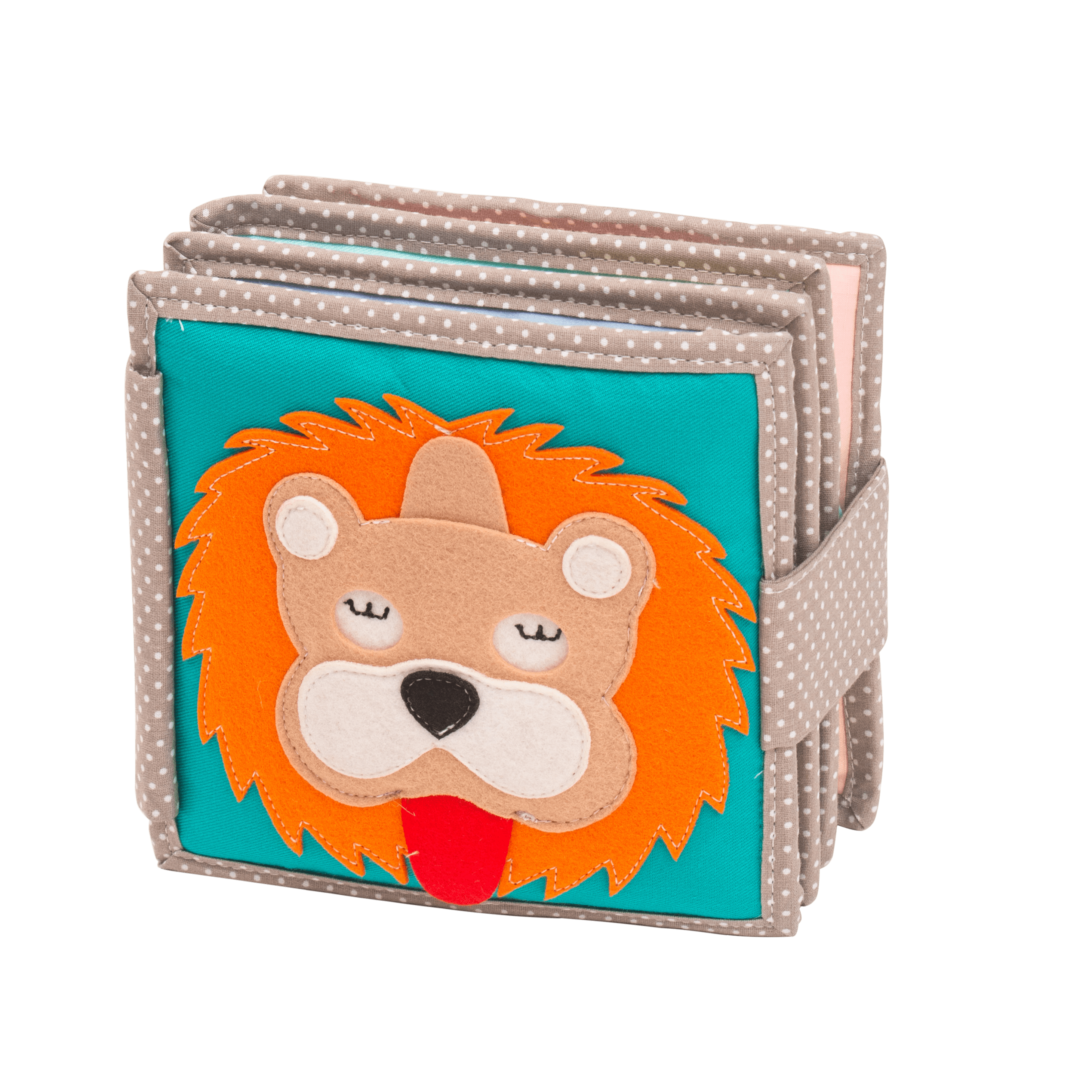 Lion endormi - 6 pages Mini Quiet Book