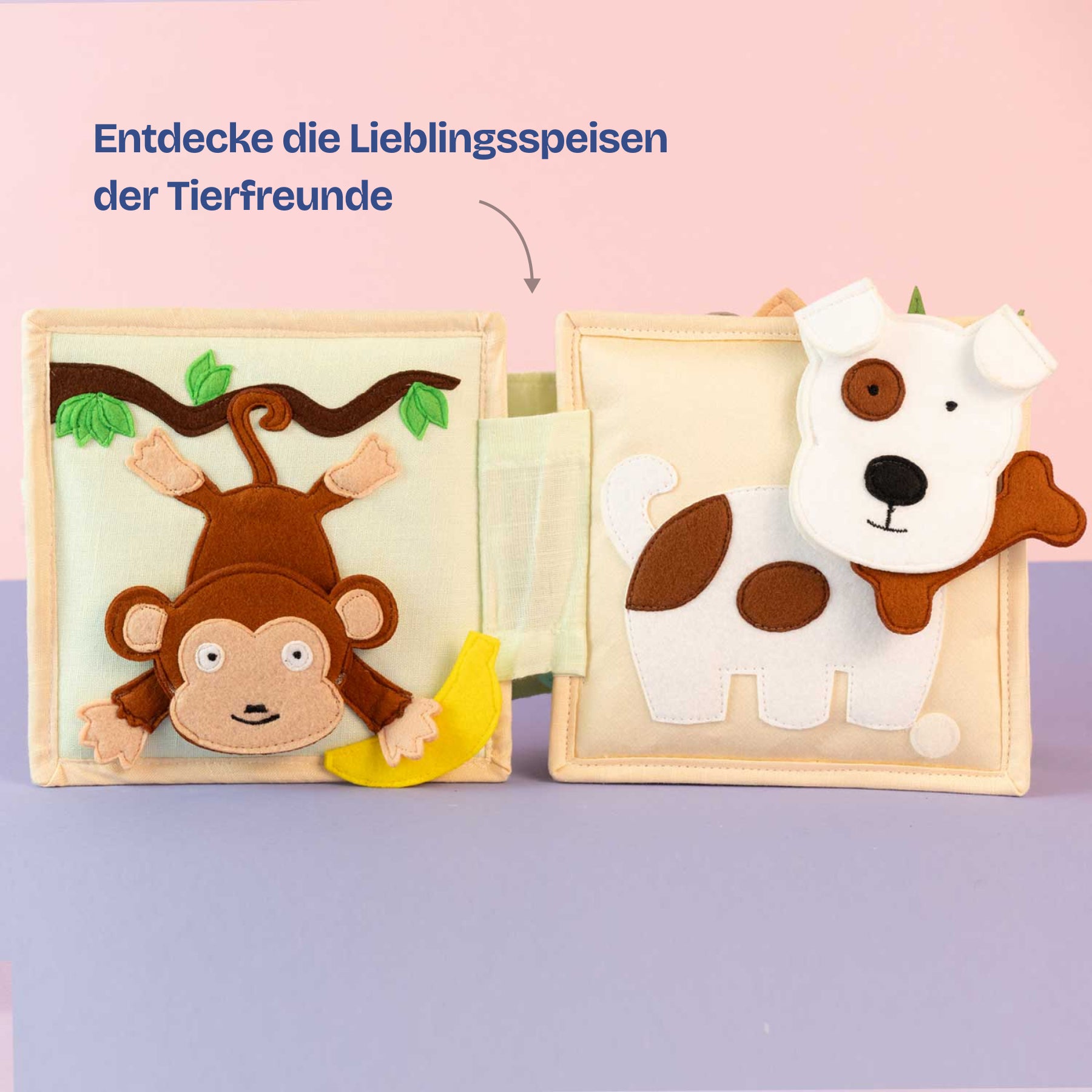 Tierfreunde - 6 Seiten Mini Quiet Book