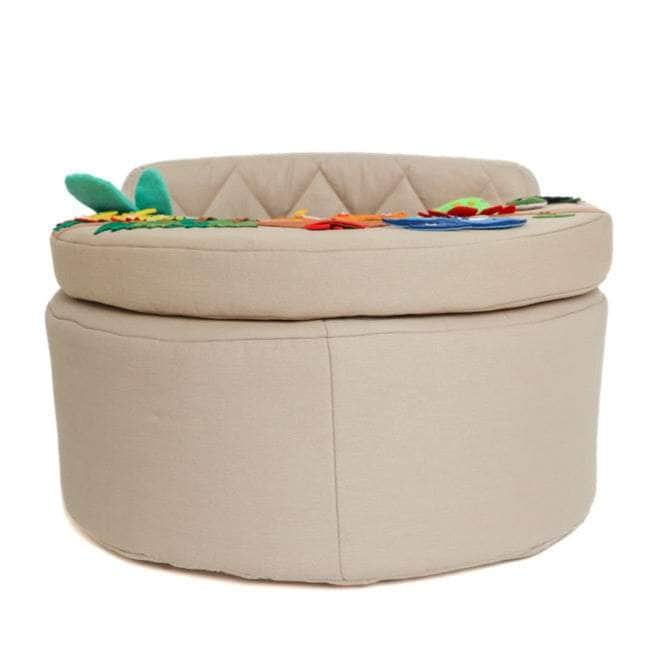 Fauteuil d’activité Fauteuil d’activité rond Rondo beige avec coussin Dino