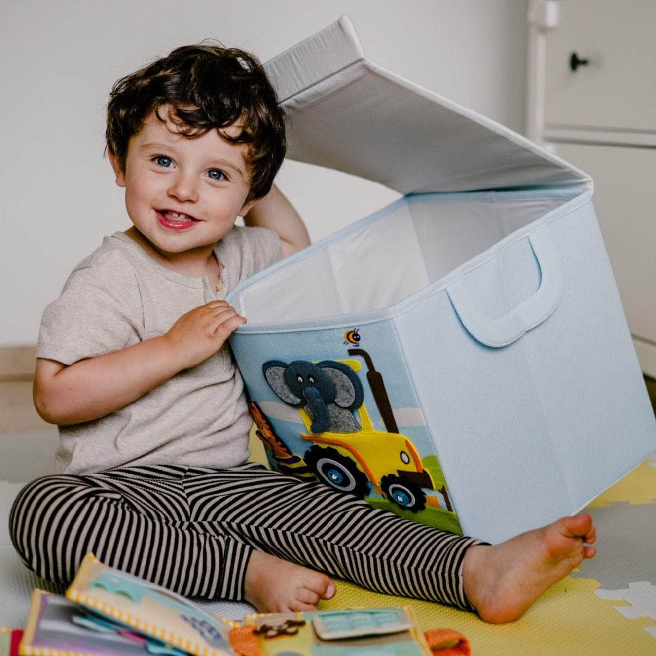 Animal Train - Storage Box (square)