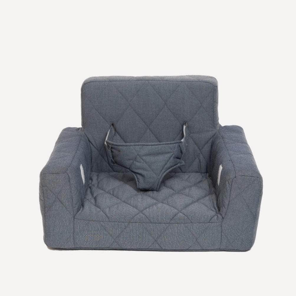 Fauteuil d’activité carré Fauteuil d’activité Ecki bleu avec coussin de système solaire